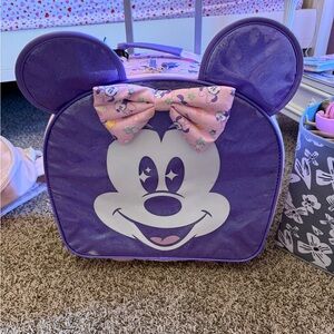 Purple Mickey Mouse Lunch Bag